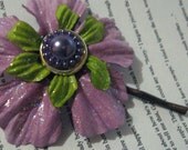 Lomasi Paper Flower Bobby Pins - Set of Two