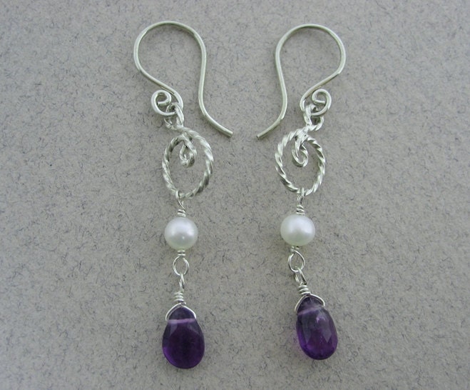 Twisted spiral drop earrings 3