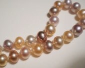 SALE (was 35.00) 8" multi color freshwater PEARL bracelet