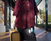 Midnight blue skirt with Leaves in XSmall