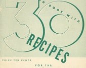1940s Vintage Cookbook 30 Recipes for the General Electric Sandwich Grill Recipe Book GE Appliance Manual