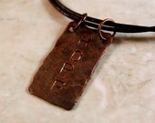 Hope Necklace, Inspiration Necklace, Copper Pendant