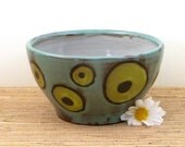 Medium bowl with green dots