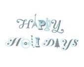 Musical Symbols Happy Holidays Cards