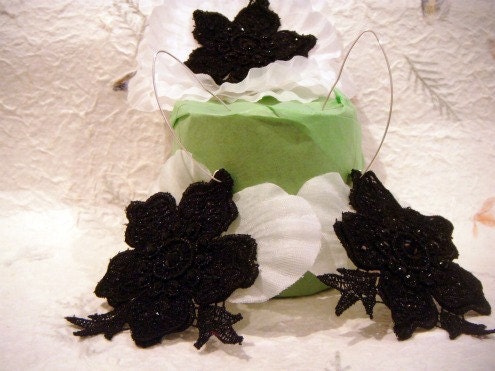 Earrings with Matching Hair Accessory