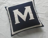 monogrammed pillows -16 inches CUSTOM ORDER
