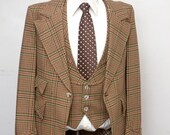 Size 42 Vintage Three Piece Suit