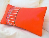 Decorative pillow cover in pumpkin orange, small