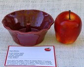 Burgundy Apple Onion Baker Gift for Her