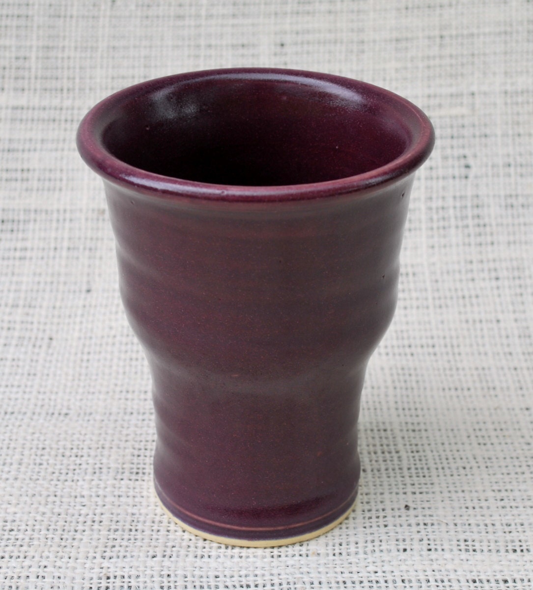 Purple Goblet Wheel Thrown Stoneware Pottery