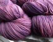 SuperWash Merino 2-ply Lace Weight Yarn in Semi-Solid Plum