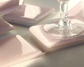 Fused Glass Coaster 6 - Prettiest Pale Pink