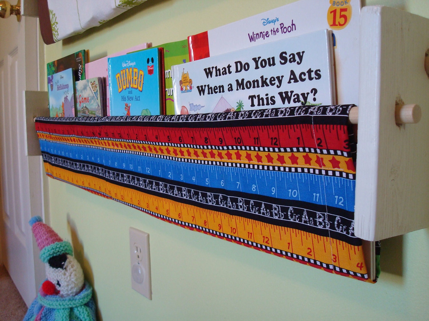 Book Storage Sling - School chalkboard homeschool reversible- 100% Profits to Compassion International book case