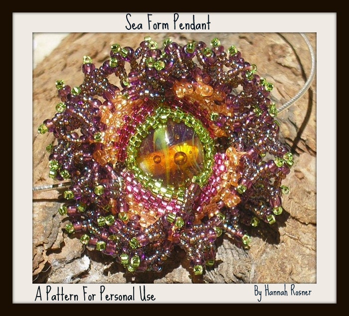 beading tutorial advanced level pendant