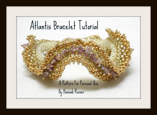 Bead Pattern Original Peyote Stitch Ruffle Bracelet 