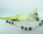 Necklace, jewelry, Dainty, Mystic Topaz and Black Onyx Necklace