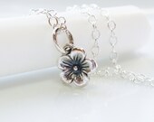 Blossom Charm Necklace, Sterling Silver