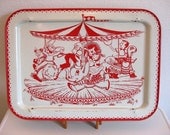 Carousel TV Tray - 1950's