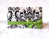 Black and White Damask  business card holder 14% off Coupon Code: HEART