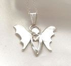Silver Unique Bat Pendant Jewellery