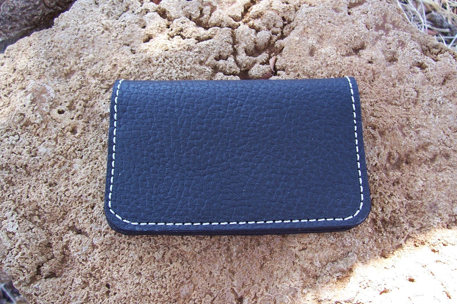 Simple black credit card or business card wallet