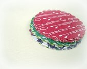 25 Assorted Girly Scalloped Die Cuts 2 1/4 inches