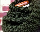 Organic Merino Scarf and Shawl in Green