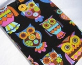 Kindle Fire cover Nook cover, Galaxy Tab  Sleeve Kindle case eReader cover  - Black Owl