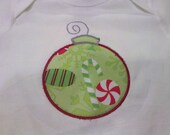 Christmas Ornament Long sleeve onesie size 18 months ready to ship