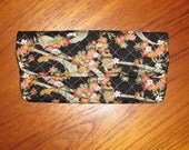 Quilted Coupon Holder Organizer Wallet Floral Japanese Asian Design