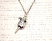 Rat pendant necklace