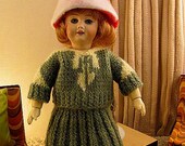 Art Deco Knit Set for Bleuette and pals By RETROS FREE shipping in US