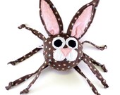 Stuffed Animal - Baby Bernie the Chocolate Bunny - Plush Rabbit with Crinkle Ears