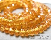 20 Spessartite Garnet 5mm faceted rondelles