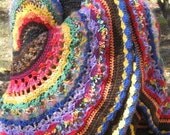 Dorothy's Crocheted Sweater Coat with Weasley Sleeves, Reserved for Michelle
