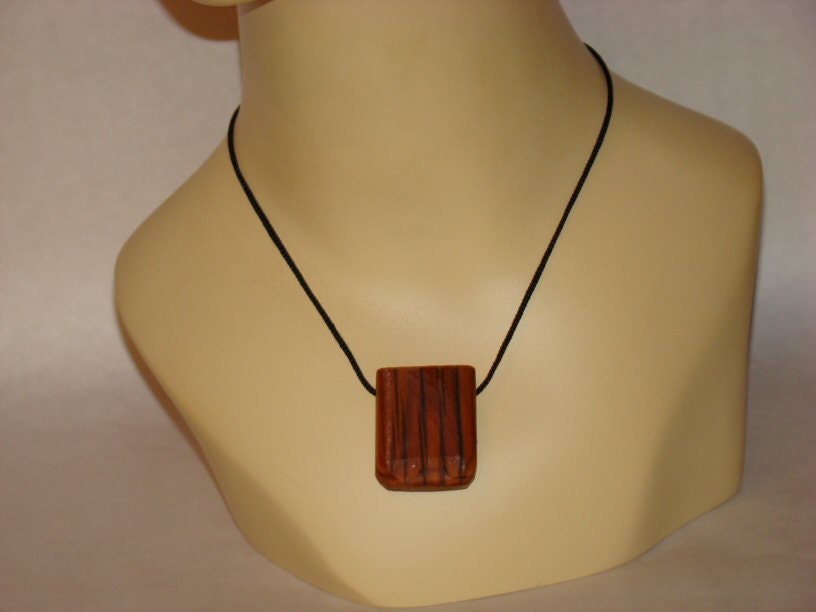 150 Year Old Wood Pendant Necklace From Reclaimed Log Cabin Wood