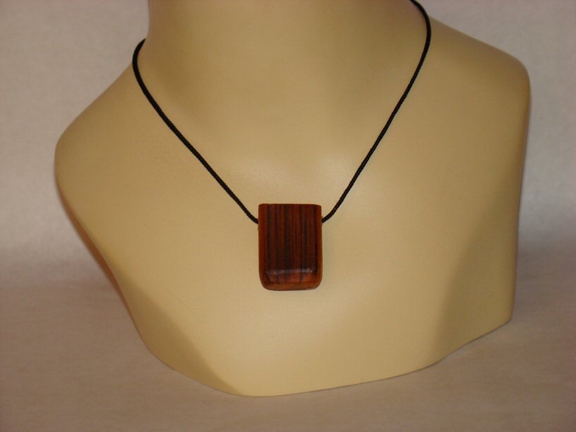 150 Year Old Wood Pendant Necklace From Reclaimed Log Cabin Wood