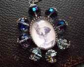 Cleo de Merode costume cabochon ornate goth statement necklace