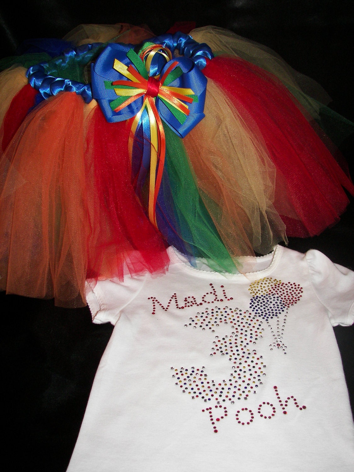 Carnival Balloon Birthday  BLING Boutique Tutu Set--Fun and adorable--Custom Made