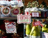 Christmas Holiday Party Printables - DIY Printable Package - Vintage Winter Wonderland - Do-it-Yourself Print Kit Il_170x135