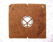 Vintage  Japanese Stencil  Family Crest  Kamon  Stencil A34