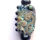 Wondering Why - Handmade Lampwork Glass Focal Bead by Sarah Hornik