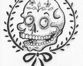 Calaverita Bonita - 5x7 Ink on Paper