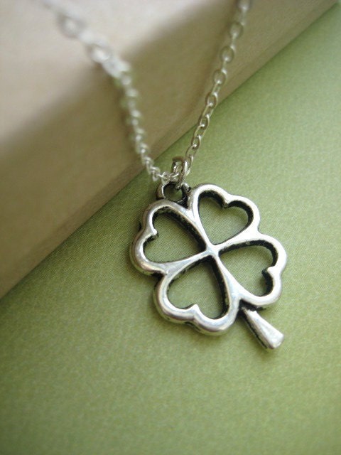 Shamrock pendant necklace. Perfect for St. Patrick's Irish Holiday
