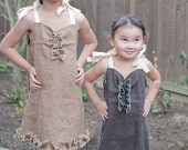 dress tunic linen ruffle ginger (size small only)