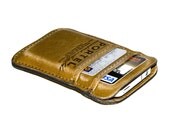iPhone / iPod Touch - - RETROMODERN aged leather pocket - - HONEY