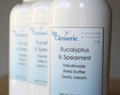 Vegan Body Cream - Eucalyptus & Spearmint - Handmade