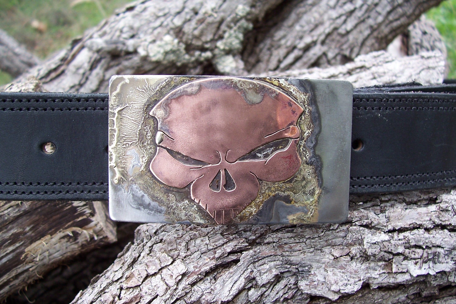 Custom handmade Skull Belt buckle One of a Kind