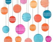 Party Lanterns Illustration