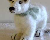 Polar Bear Sculpture, needle felted